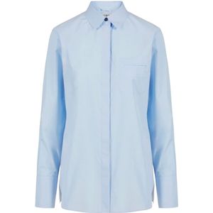 Iceberg, Dames, Blouses & Shirts, Blauw, Maat: XS Katoen,