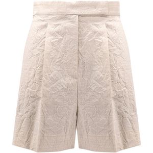 Max Mara, Dames, Korte broeken, Beige, Maat: XS Wol,