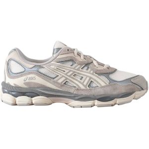 Asics Retro-moderne hardloopschoenen met GEL-technologie , Gray , Heren , Maat: 43 EU