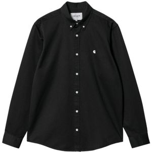 Carhartt Wip, Heren, Overhemden, Zwart, Maat: L Katoen,