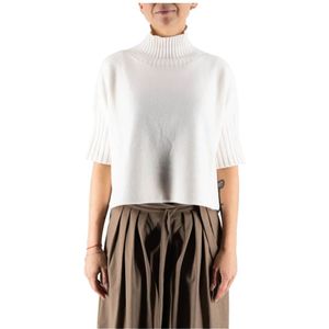 Manila Grace, Dames, Truien, Wit, Maat: S Viscose,