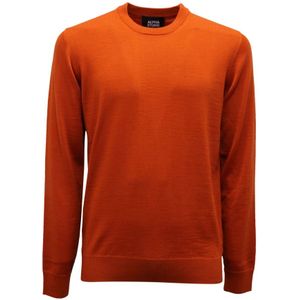 Alpha Studio, Heren, Truien, Oranje, Maat: L Wol,