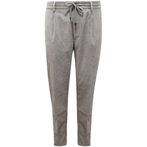 Peserico, Heren, Broeken, Grijs, Maat: XL