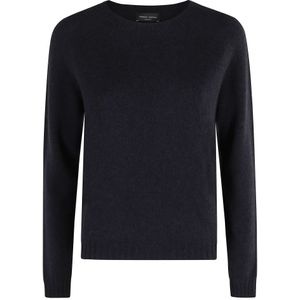 Roberto Collina, Dames, Tops, Blauw, Maat: M Wol,