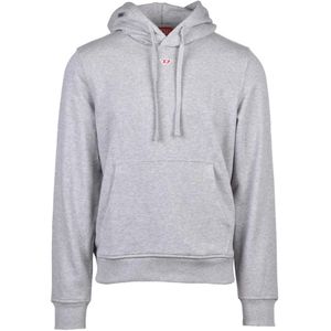 Diesel, Heren, Sweatshirts & Hoodies, Grijs, Maat: M Katoen,