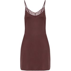 Hanro - Lilith - Nachtkleding - Bruin - Satijn