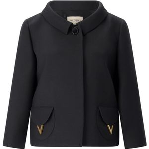 Valentino, Dames, Jassen, Zwart, Maat: XS Zijde,