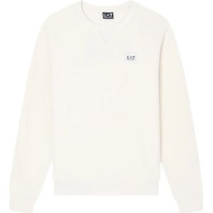 Emporio Armani Ea7, Heren, Sweatshirts & Hoodies, Beige, Maat: XS Katoen,