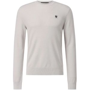 Belstaff, Heren, Sweatshirts & Hoodies, Grijs, Maat: 3XL Katoen,