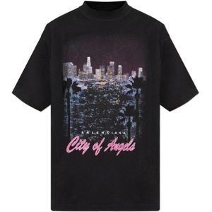 Balenciaga, Heren, Tops, Zwart, Maat: M Katoen,