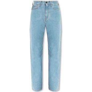 Carhartt Wip, Dames, Jeans, Blauw, Maat: W24 Katoen,
