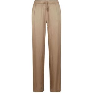 Ermanno Scervino, Dames, Broeken, Beige, Maat: XS Viscose,