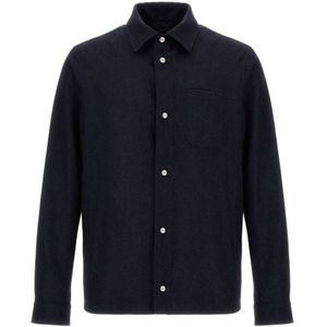 Herno, Heren, Jassen, Blauw, Maat: L Wol,