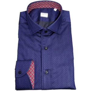 Xacus, Heren, Overhemden, Blauw, Maat: M Katoen,