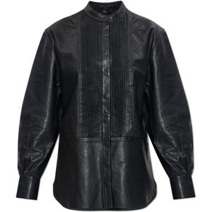 AllSaints, Dames, Jassen, Zwart, Maat: XS Leer,