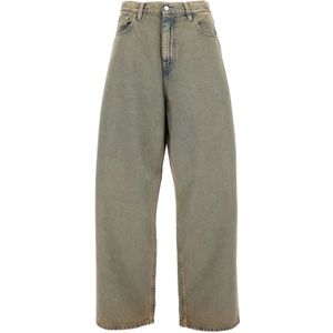 Carhartt WIP - Brandon - Jeans - Grijs - Boyfriend-fit - Katoen