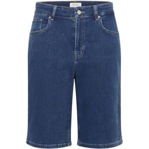 Part Two, Dames, Korte broeken, Blauw, Maat: XS Denim,