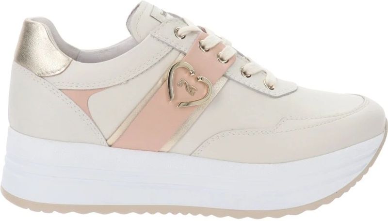 Nero Giardini Sneakers laag  goudgeel / poederroze / wit