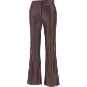 Kaos, Dames, Broeken, Paars, Maat: L Leer,