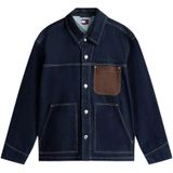 Tommy Jeans, Heren, Jassen, Blauw, Maat: S Denim,