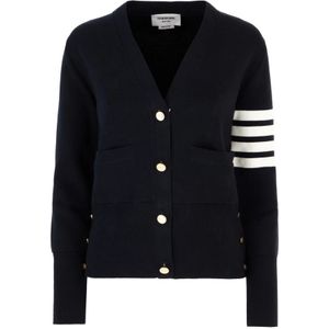 Thom Browne, Dames, Truien, Blauw, Maat: M Katoen,