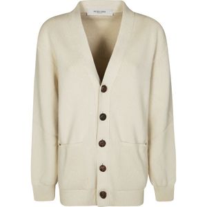 Golden Goose, Dames, Truien, Wit, Maat: S Katoen,