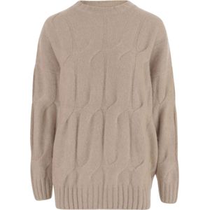 Allude, Dames, Truien, Beige, Maat: XS Zijde,