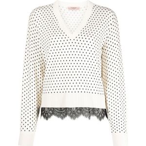 Twinset, Dames, Truien, Beige, Maat: L Viscose,