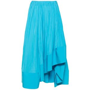 Lanvin Midi Skirts , Blue , Dames , Maat: XS