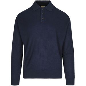 Emporio Armani, Heren, Tops, Blauw, Maat: L Katoen,