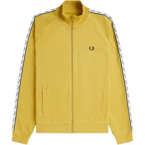 Fred Perry, Heren, Sweatshirts & Hoodies, Geel, Maat: M Katoen,