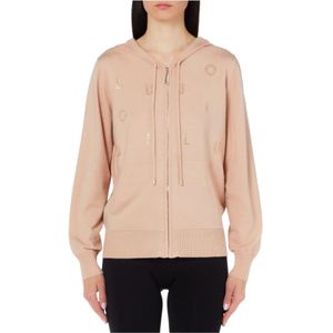 Liu Jo, Dames, Sweatshirts & Hoodies, Beige, Maat: L Synthetisch,