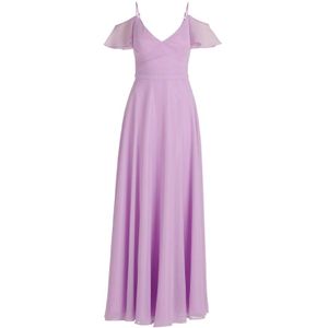 vera mont, Dames, Jurken, Paars, Maat: L Chiffon,