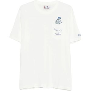 MC2 Saint Barth, Heren, Tops, Wit, Maat: S Katoen,