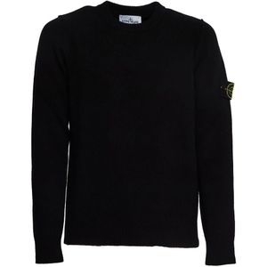 Stone Island - Maglie Nero - Gebreide Trui - Zwart - Wol