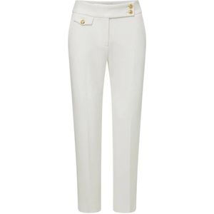 Veronica Beard, Dames, Broeken, Wit, Maat: L Zijde,