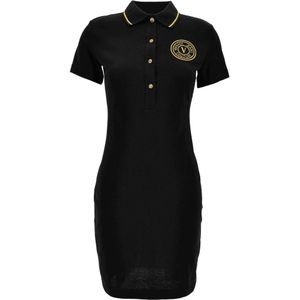 Versace, Dames, Jurken, Zwart, Maat: S