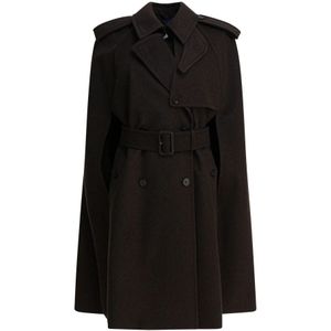 Burberry, Dames, Mantels, Bruin, Maat: M/L Kasjmier,