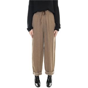 Alessia Santi, Dames, Broeken, Bruin, Maat: M Wol,