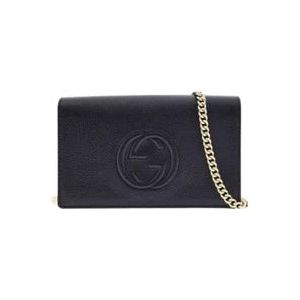 Gucci Zwarte Soho Clutch Tas , Black , Dames , Maat: ONE Size