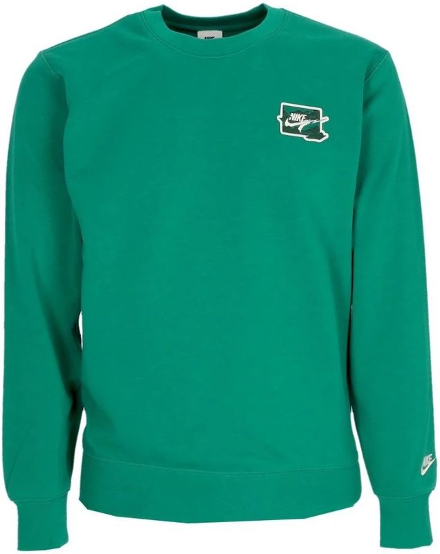 Nike - Lightweight Crewneck Sweatshirt - Groen - Heren - Katoen