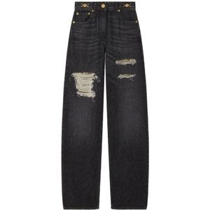 Versace, Dames, Jeans, Zwart, Maat: W27 Denim,