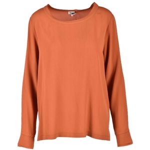 Her Shirt, Dames, Tops, Oranje, Maat: S Zijde,