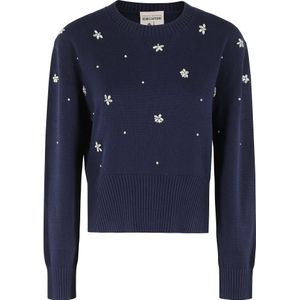 Semicouture, Dames, Truien, Blauw, Maat: S Wol,