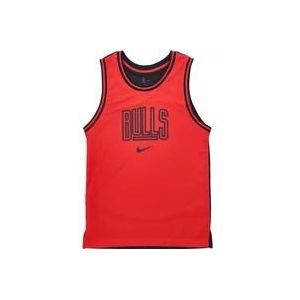 Nike NBA Courtside Grafische Tank - University Red/Black , Red , Heren , Maat: XL