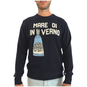 Saint Barth, Heren, Truien, Blauw, Maat: XL Wol,