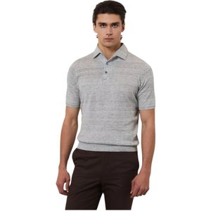 Filippo De Laurentiis, Heren, Tops, Grijs, Maat: M Katoen,