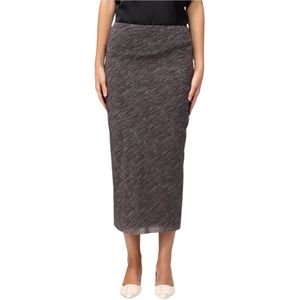 Philosophy di Lorenzo Serafini, Dames, Rokken, Grijs, Maat: M