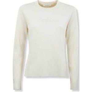 Max Mara, Dames, Tops, Beige, Maat: L Wol,