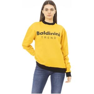 Baldinini, Dames, Sweatshirts & Hoodies, Geel, Maat: S